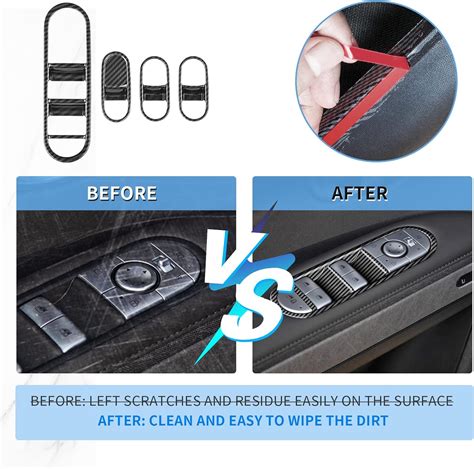 Buy CDEFG Driver & Passenger Door Window Switch Panel Bezel for 2022 ...