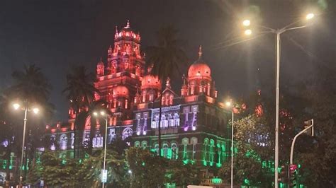 Mumbai News: CSMT Illuminated In Tricolour To Honour Operation Sindoor ...