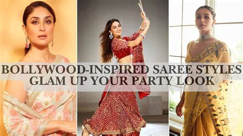 Glam Up Your Party Look: 15 Bollywood-Inspired Saree Styles – Anvi Couture