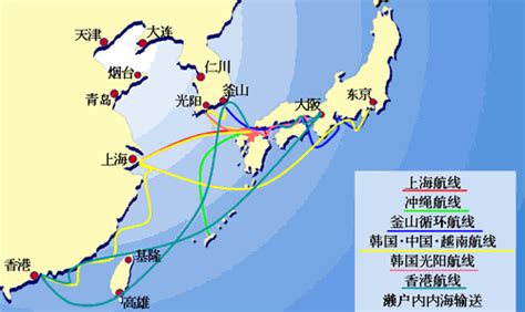 中国主要海运航线图相关图片展示_中国主要海运航线图图片下载