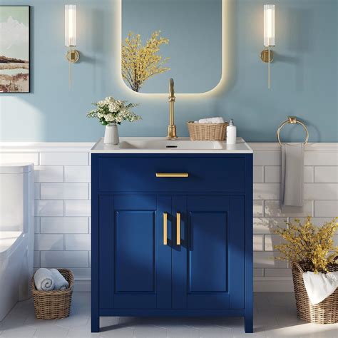 Amazon.com: AMERLIFE 31in Bathroom Vanity with Sink Combo, Modern ...