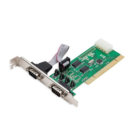 FRIWOL SD-PCI15039 2 Port DB9 RS-232 Serial PCI Controller Card (Green ...