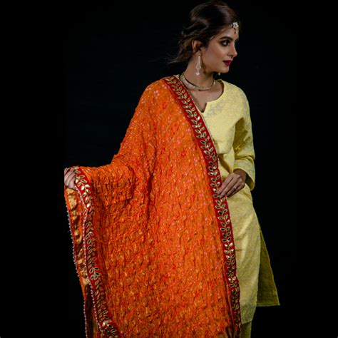 Art silk Gharchola Check Bandhani Dupatta - Various Colours – Phulari