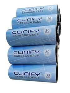 CLINIFY Garbage Bags Garbage Bags Medium Black, For Dry & Wet waste ...