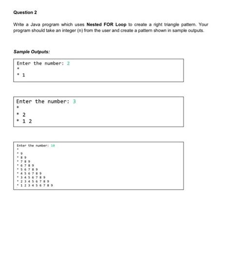 Image result for Nested Loop Triangle Java