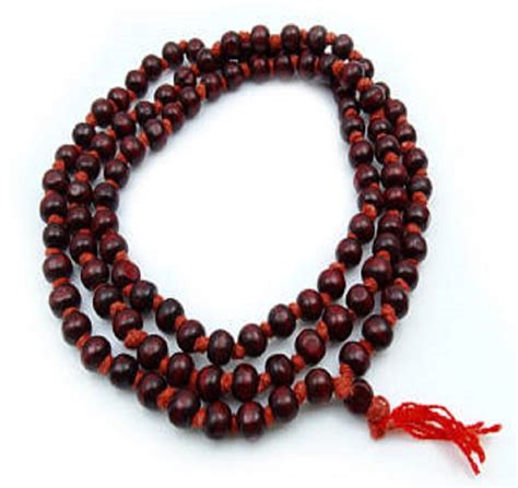 numeroastro Red Sandalwood (Lal Chandan) Mala for Good Health & Wealth ...