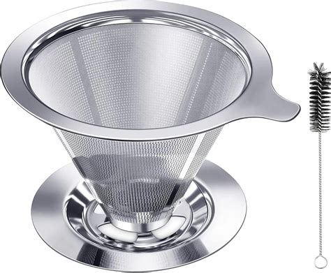Amazon.com: Oecoel Pour Over Coffee Dripper Stainless Steel Coffee ...
