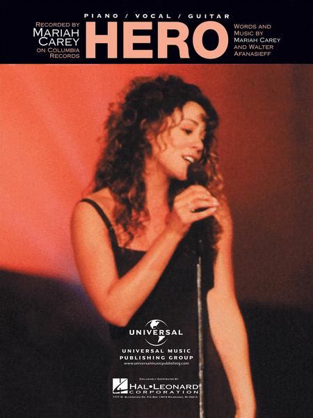 Hero By Mariah Carey And Walter Afanasieff - Single Sheet Music For ...