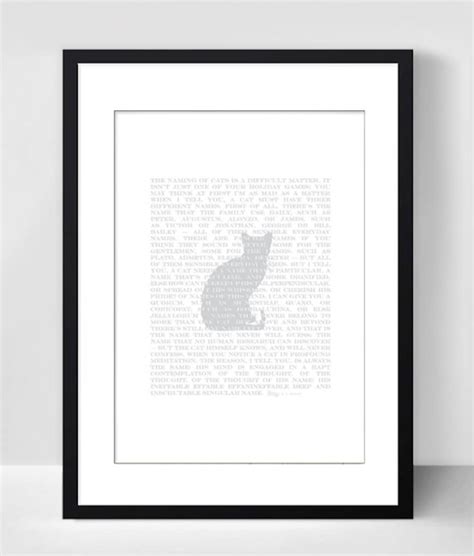 The Naming of Cats Full Poster, A2 Poster Printable, Instant Digital ...