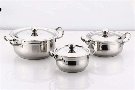 Buy Stainless Steel Induction and Gas Cooking Pot Biryani Kitchen ...