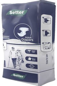 SETTER ADULT DIAPER - PACK OF 5s - SET OF 2 (2*5 pcs) Adult Diapers - L ...