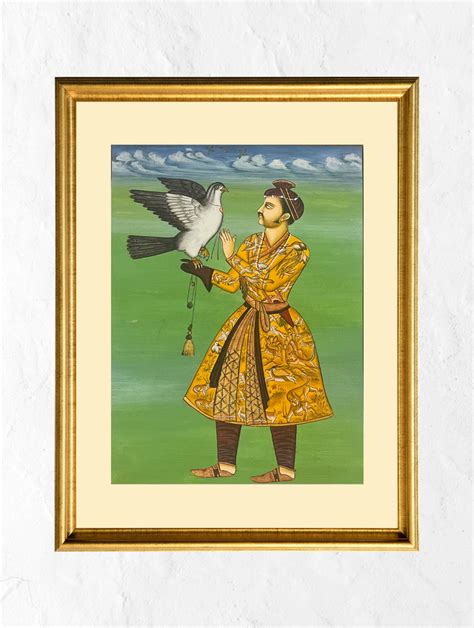 Buy Miniature Art Painting - Falcon Taming Online