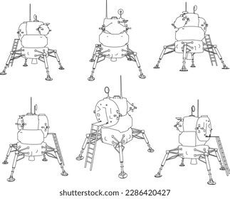 Image result for Lunar Module Drawing