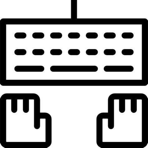 Keyboard and Hands - Free computer icons