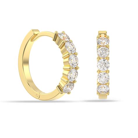 LeCalla - Buy 925 Silver 18K Gold-Plated CZ Huggie Hoop Earring for ...