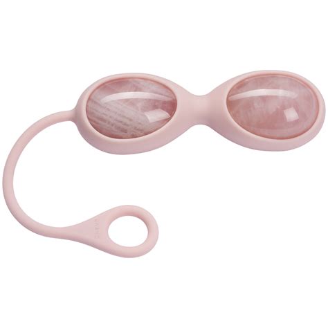 Le Wand Yoni Rosakvarts Dobbelte Bækkenbundskugler - Rose - tjek prisen her