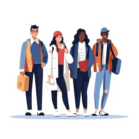 People Standing Together Cartoon 的图像结果