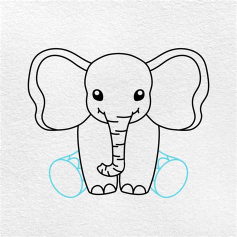 How To Draw A Cute Elephant HOW TO DRAW A CUTE ELEPHANT KAWAII