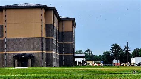 Troops stay at recently completed transient troops training barracks at ...