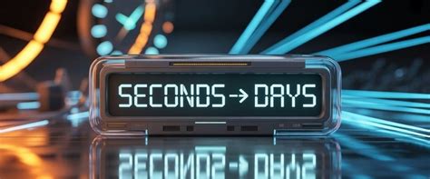 Seconds to days online time unit conversion calculator formula, table ...