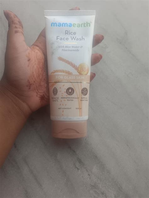 Mamaearth Rice Face Wash With Rice Water & Niacinamide For Glass Skin ...
