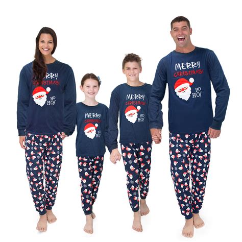 Family Matching Christmas Pyjamas Set, Xmas Santa Claus PJs Winter ...