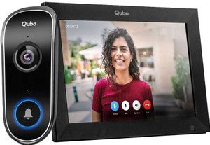 Qubo InstaView New-Age 2K WiFi Doorphone|Wireless Tab|2-Way Talk|AI App ...