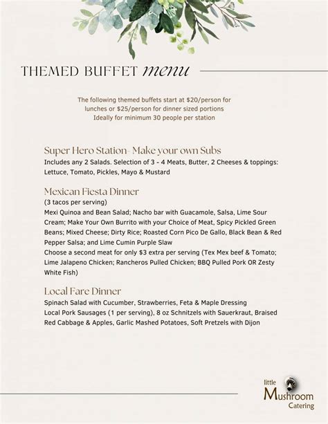 Catering Menu 的图像结果