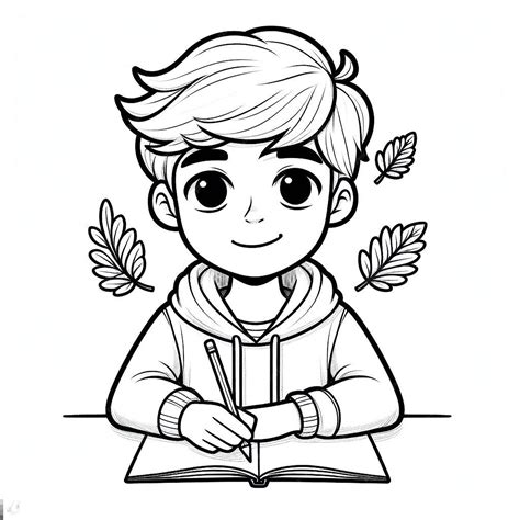 Dibujos simples en blanco y negro para colorear a los niños | Foto Premium