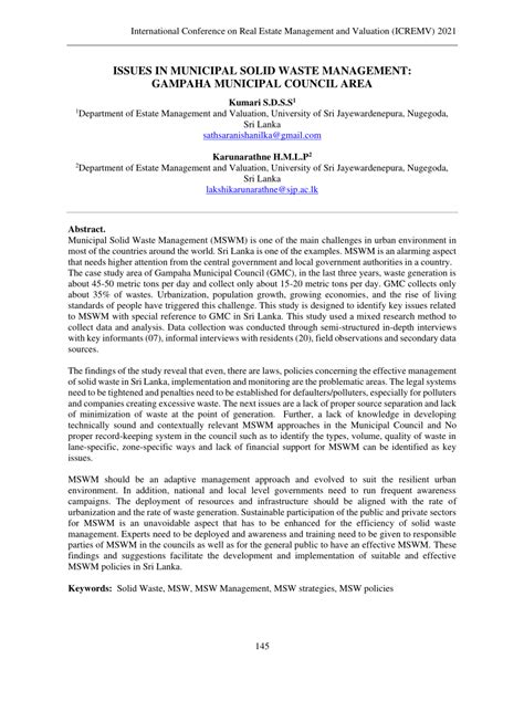 Image result for Abstract On Municipal Solid Waste Management