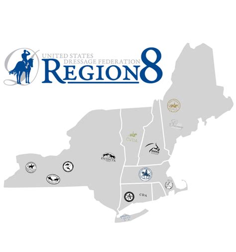 Image result for USDF Region 2 Map