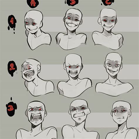 Face Expressions Drawing Reference - Drawing Tips Guide