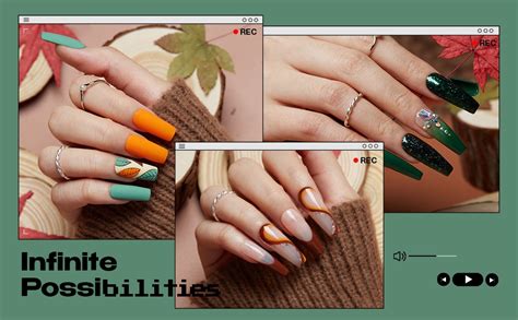 Buy MODELONES Outing Party Orange Green Red Solid Gel Polish Nude Brown ...