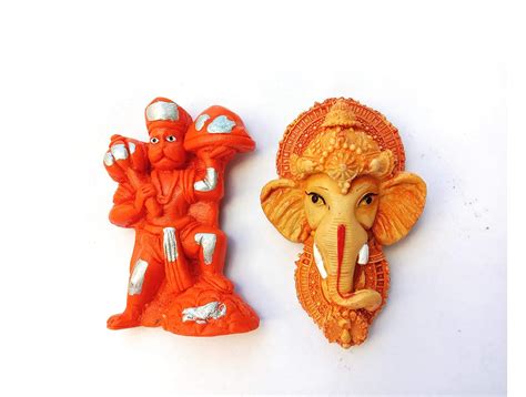 Buy the monument shop Hanuman and Ganesh 3D Fridge Magnet Best Souvenir ...