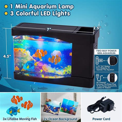 Nurily Artificial Fish Tank Virtual Ocean Toy in Motion India | Ubuy