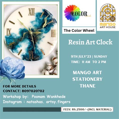 Resin Art Clock Workshop , Mango Stationery Thane, 9 July 2023 ...