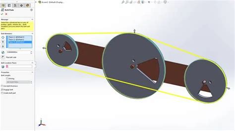 SolidWorks Belt Feature 的图像结果