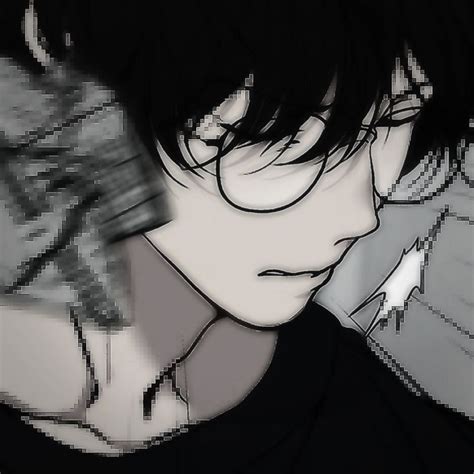 Pin on anime for profile (boy) | Profile picture, Anime monochrome ...
