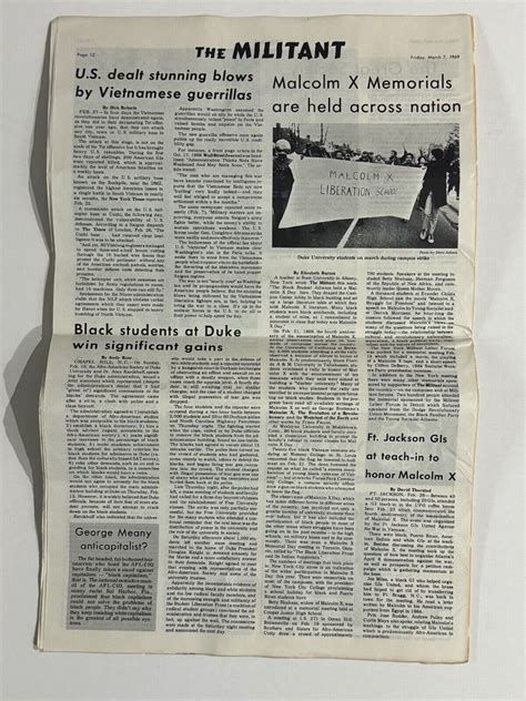 The Militant Newspaper lot of 8 issues. Black Panthers, Fred Hampton ...