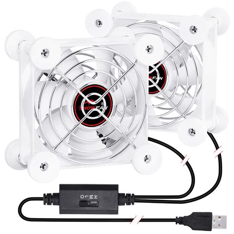 SNOWFAN 120mm USB Fan, 120mm Fan,Silent Fan with Variable Speed ...