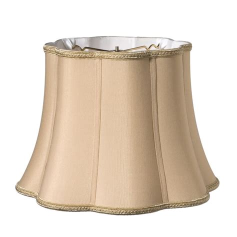 HomeRoots 11-in x 16-in Gold Silk Bell Lamp Shade at Lowes.com