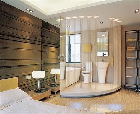 现代主卧卫生间洗浴间装修效果图 – 设计本装修效果图
