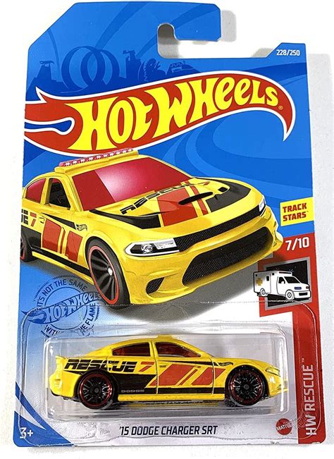 Hot Wheels '15 Dodge Charger Srt Yellow, Hw Rescue 7/10, 228/250 ...