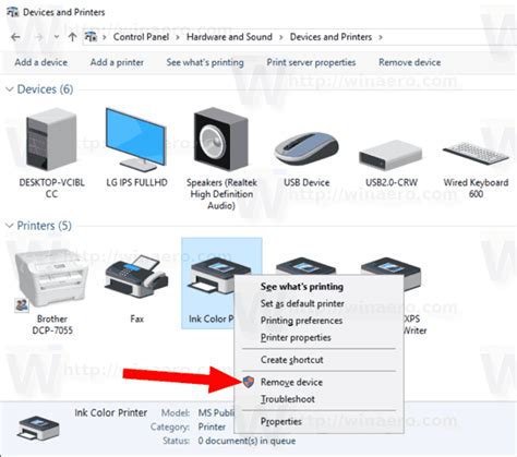 Image result for Remove Wireless Printer