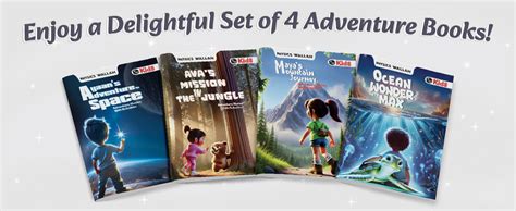 Set of 5 Adventure Story Books for Kids Ages 2-5 Years, Theme-Based ...