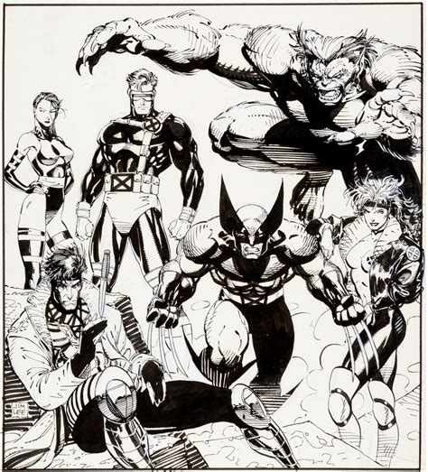 Jim Lee X-Men drawing – Dangerous Universe