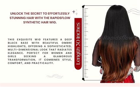 Rapidsflow® Full Head Synthetic Women Wigs Long Hair For Women/Women ...