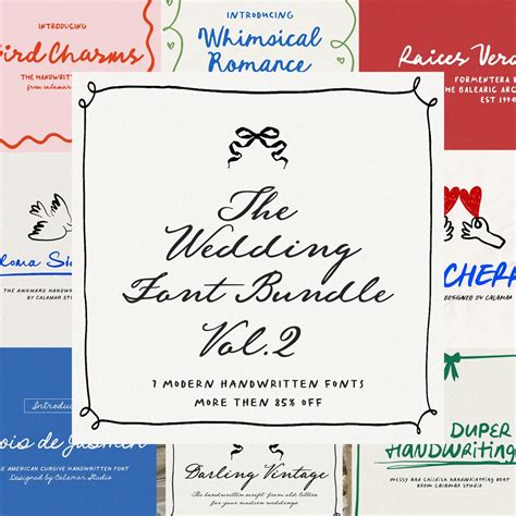Handwritten Wedding Fonts Franchesca |Wedding Calligraphy Font