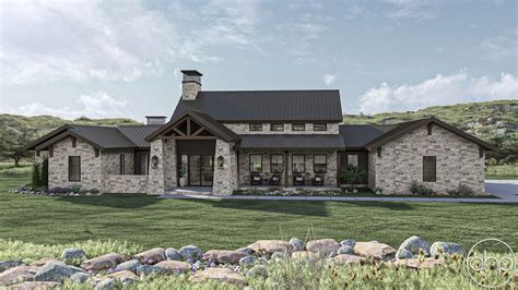 Rustic Texas Stone House Plans Rustic Texas Style Ranch House Plan