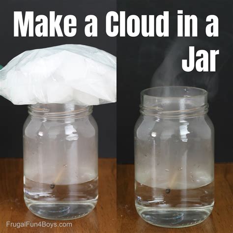 Make a Cloud in a Jar {Cool Science!} - Frugal Fun For Boys and Girls